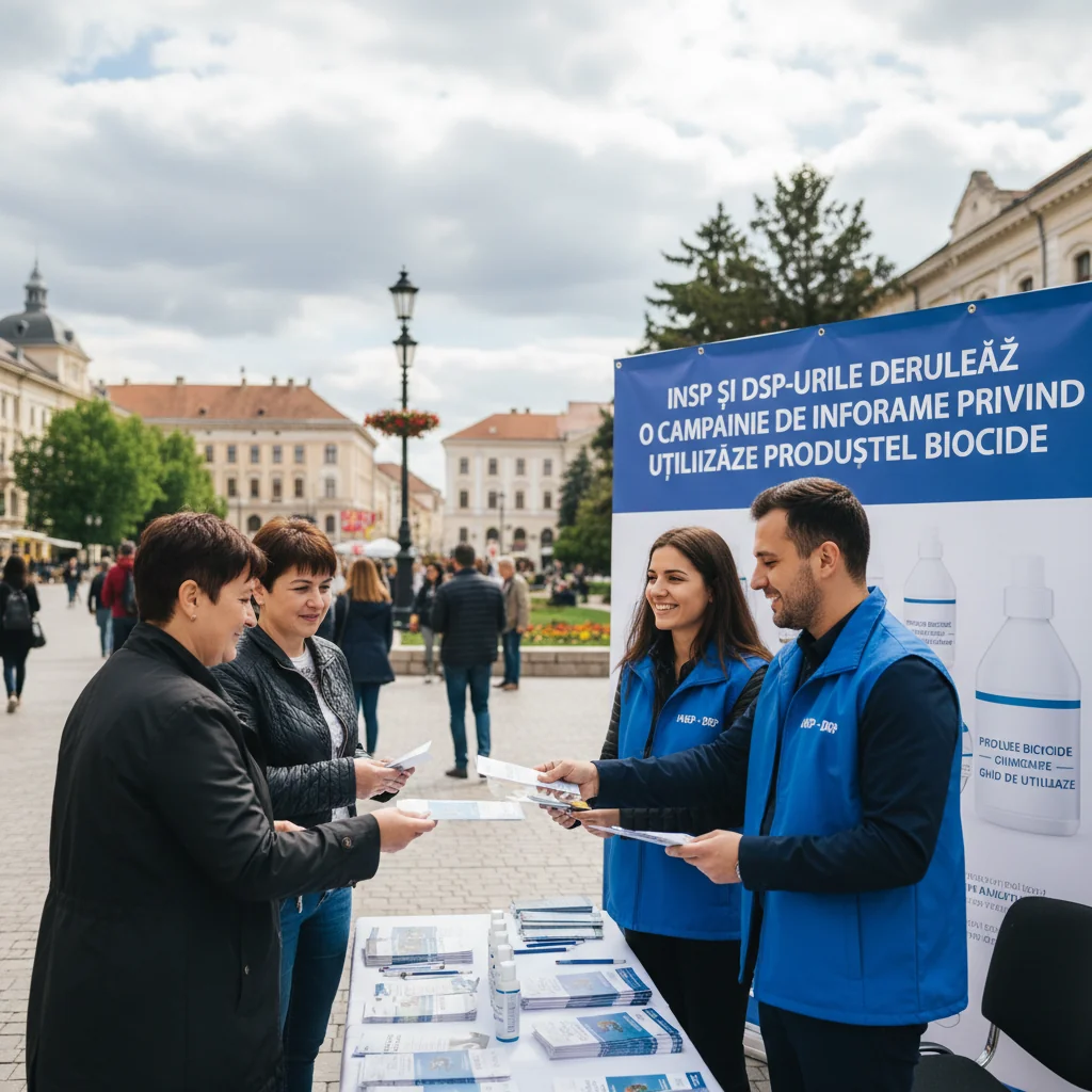 INSP și DSP-urile lansează o campanie informativă despre utilizarea produselor biocide în comunitate