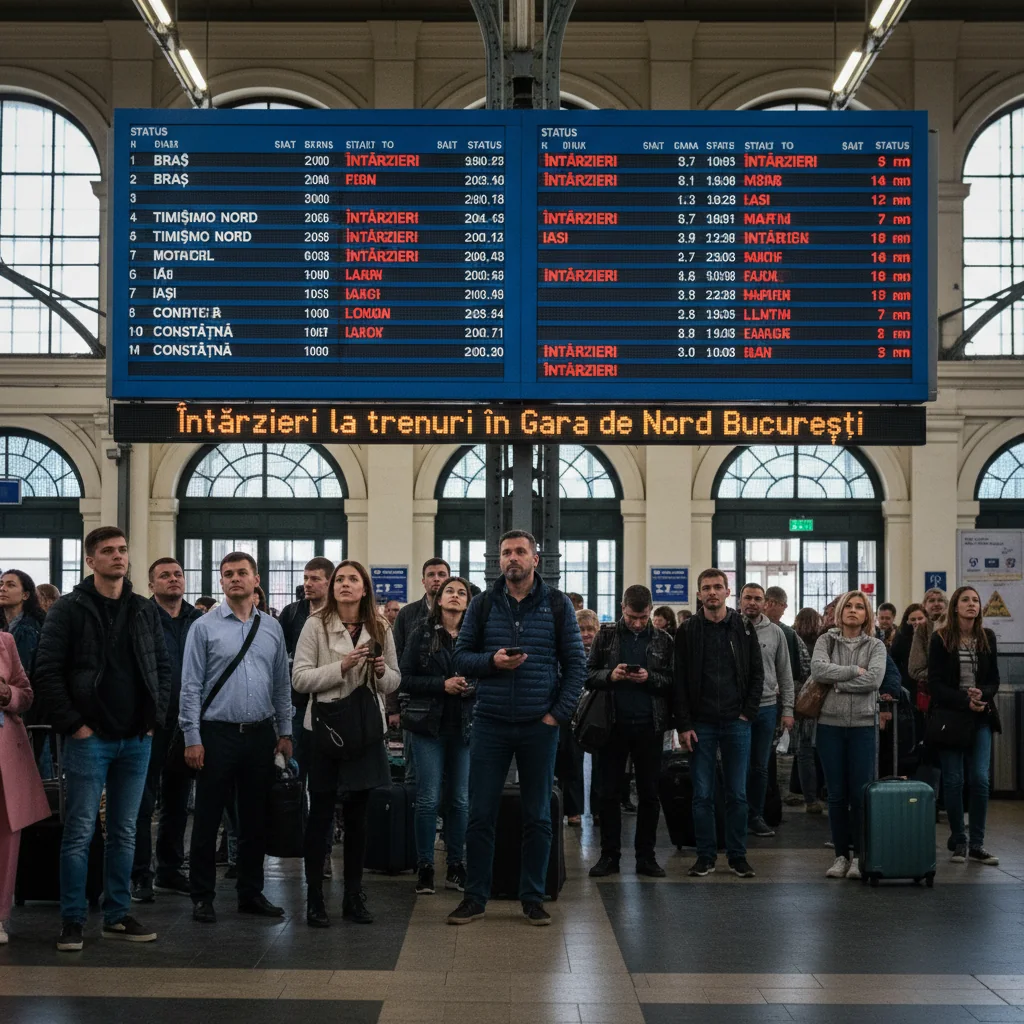 Întârzieri semnificative la trenuri în Gara de Nord București în dimineața de 12 ianuarie