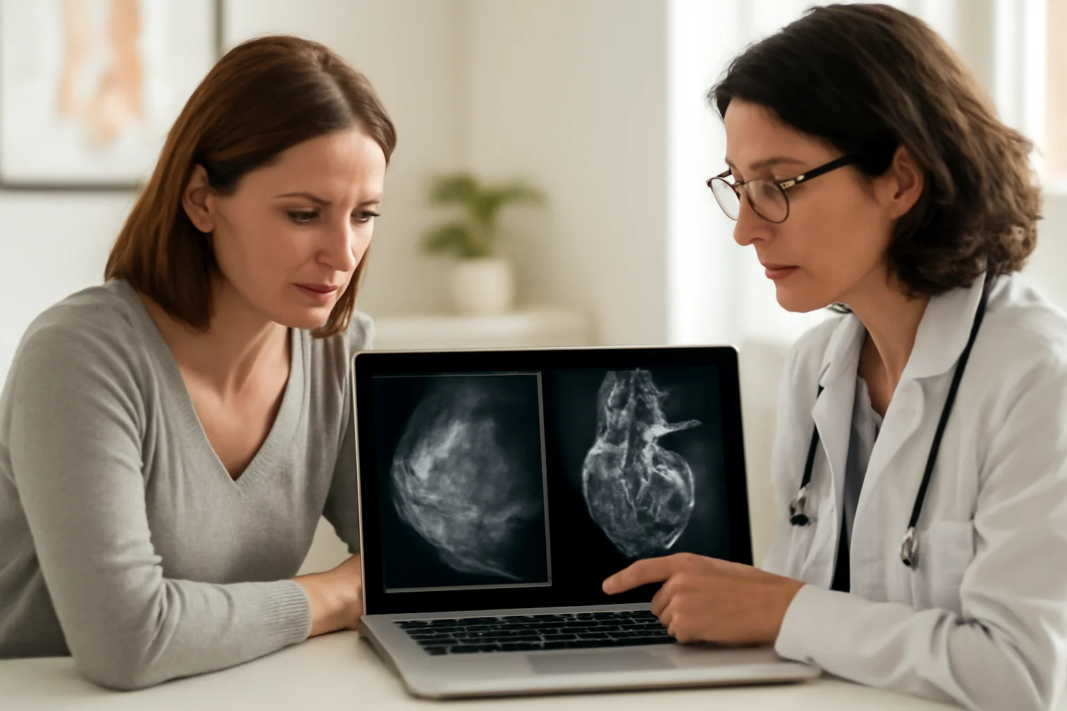 Inteligența artificială antrenată pe imagini ar putea depista atât cancerul de sân, cât și riscurile cardiace, în același timp