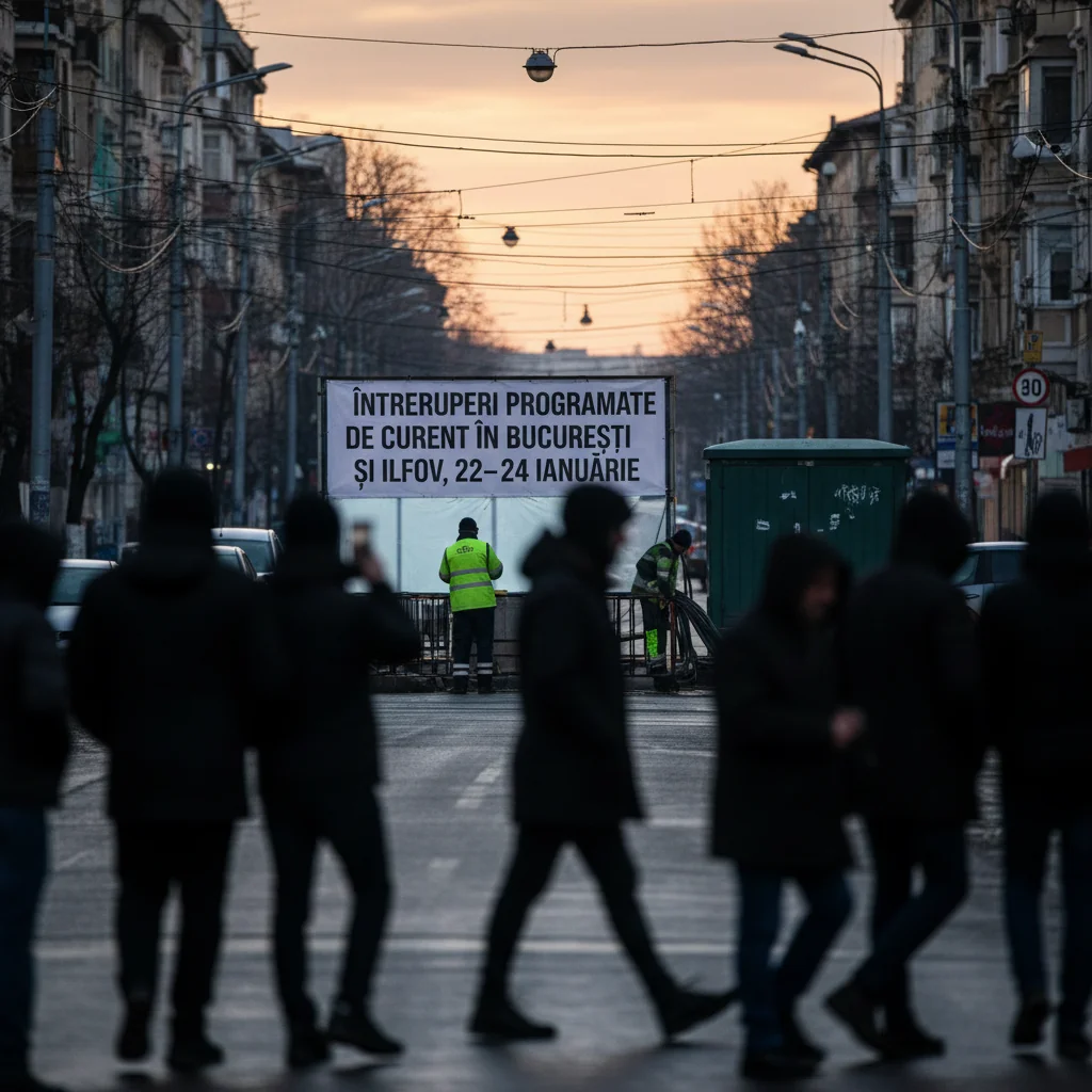 Întreruperi programate de energie electrică în București între 22 și 24 ianuarie, anunțate de Rețele Electrice