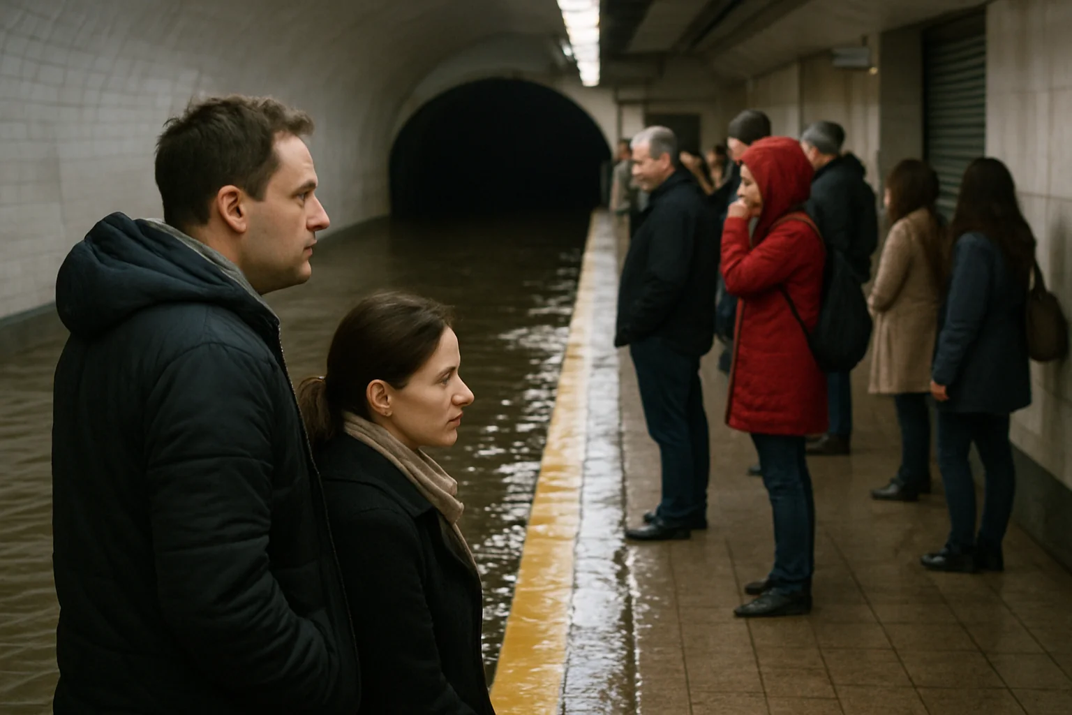 Inundație la metrou Piața Victoriei: Circulație reconfigurată