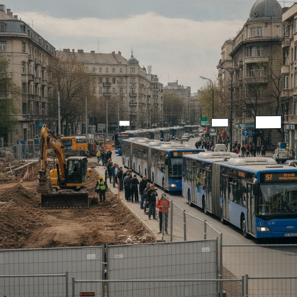 Linia 105, traseu modificat de miercuri în București