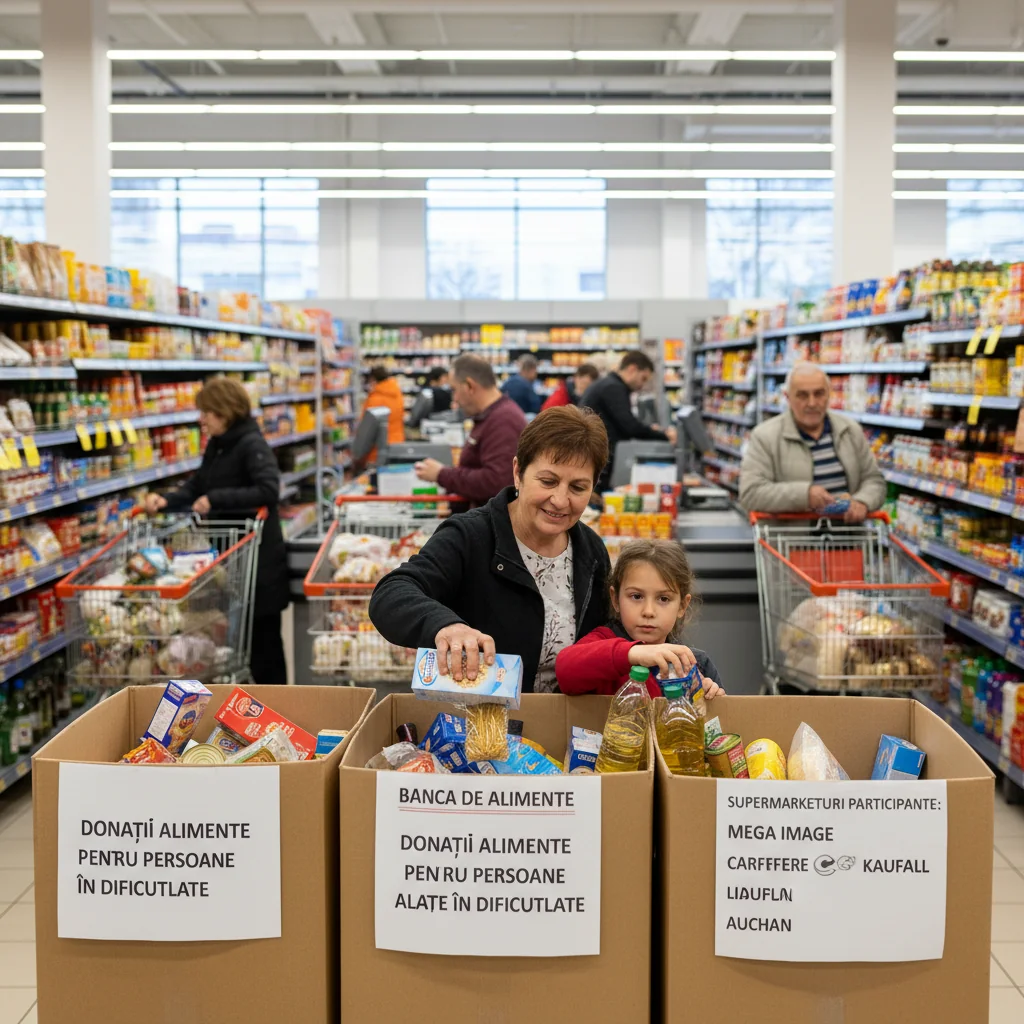 Lista supermarketurilor din care poți dona alimente pentru sprijinirea persoanelor aflate în dificultate