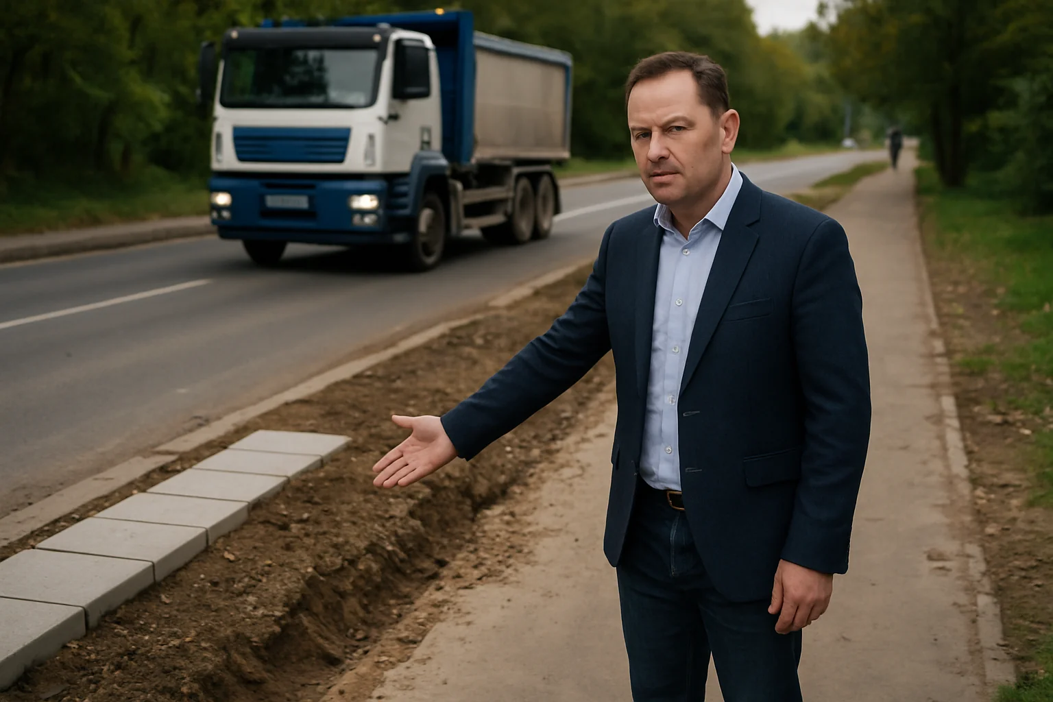 Lucrări de înlocuire trotuare în Sectorul 3, lângă Parcul IOR