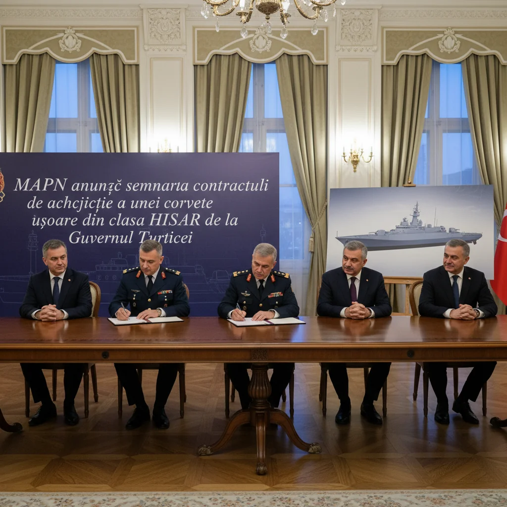 MApN confirmă achiziția unei corvete ușoare clasa HISAR de la Turcia prin noul contract semnat