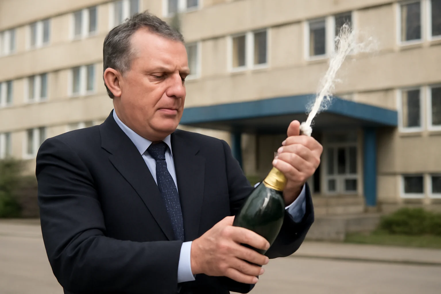 Marian Ceaușescu, gest controversat după moartea lui Ion Iliescu: a desfăcut șampania în fața spitalului