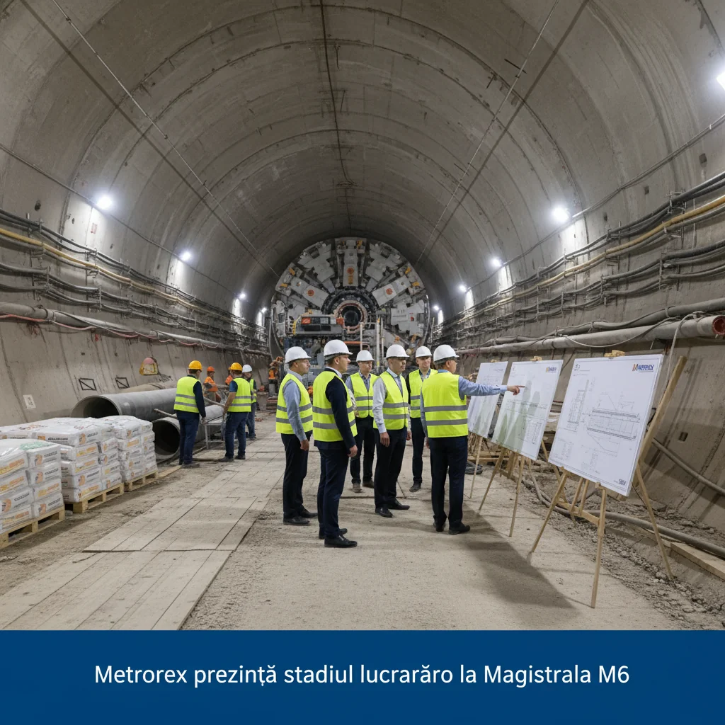 Metrorex anunță progresul lucrărilor la Magistrala M6 București