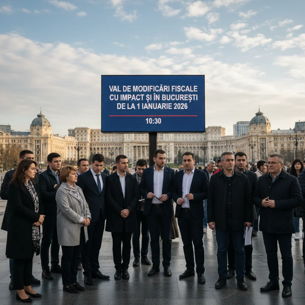Modificări fiscale cu impact în București de la 1 ianuarie 2026