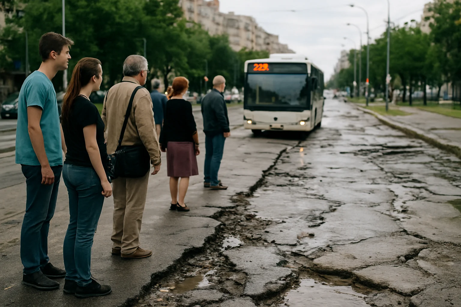 Modificări STB pe Bd. Basarabia: Două Linii Deviate După Surparea Asfaltului