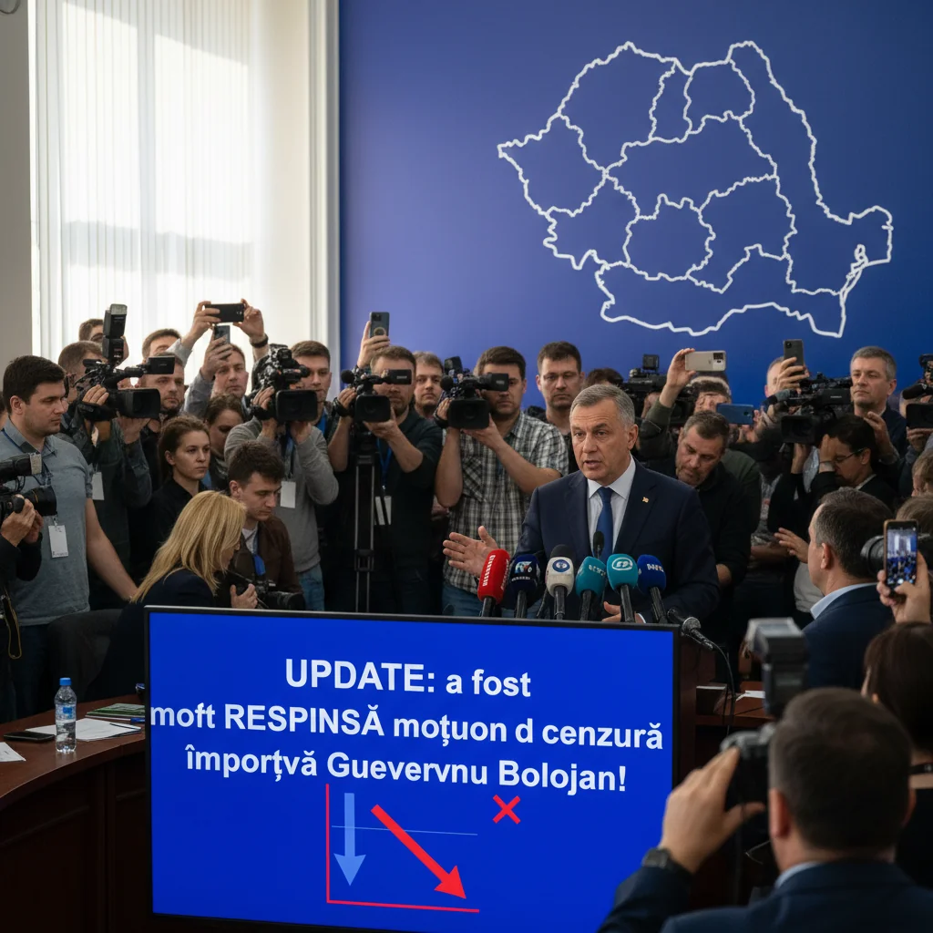 Moțiunea de cenzură împotriva Guvernului Bolojan, RESPINSĂ în ultimele ore!