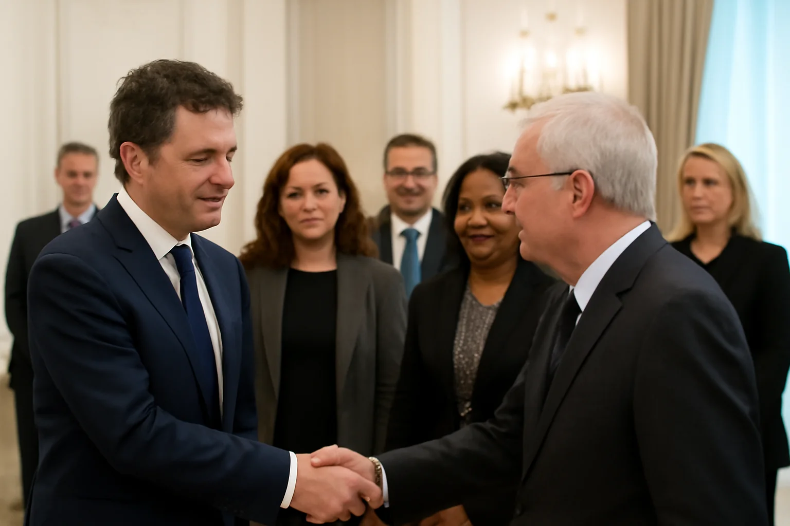 Nicușor Dan îi primește pe șefii misiunilor diplomatice cu ocazia Reuniunii Anuale a Diplomației