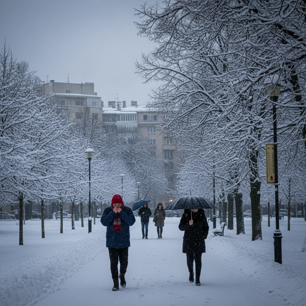 Ninsori și ger anunțate din nou în București: prognoză specială ANM pentru 19–22 februarie