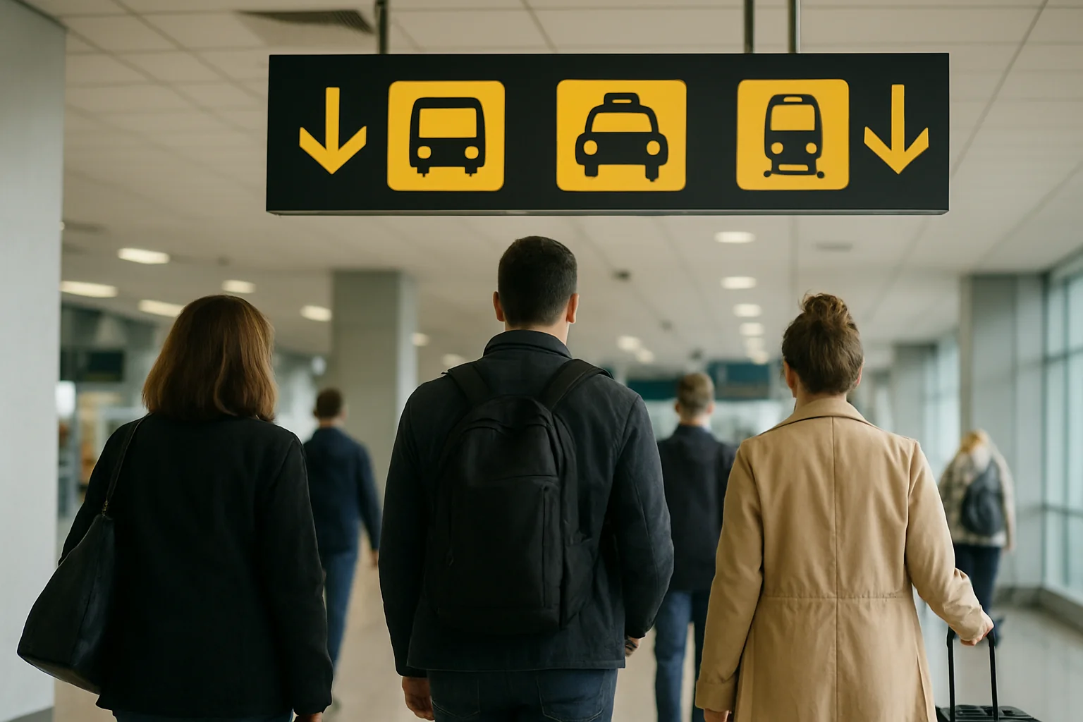 Noi indicatoare de transport la aeroporturile din București