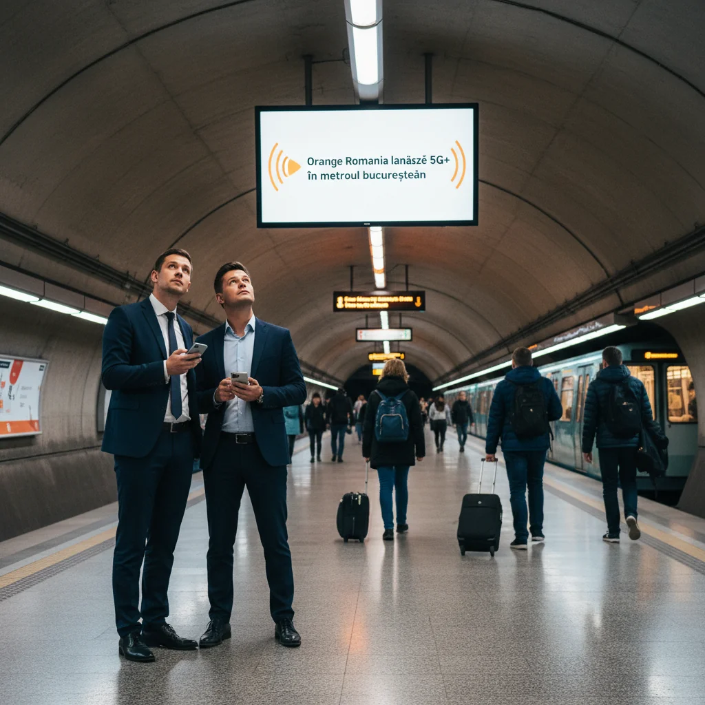 Orange România introduce tehnologia 5G+ în metroul din București