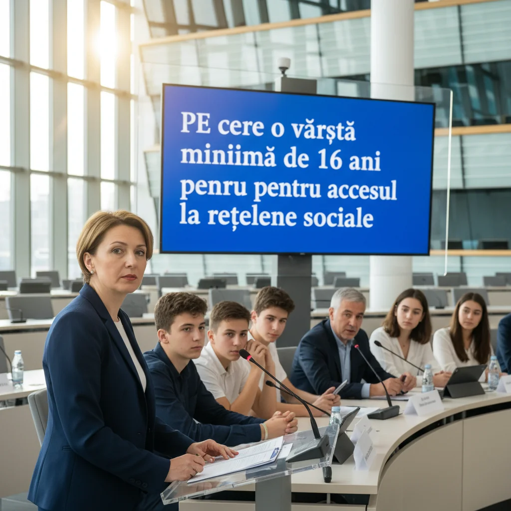 Parlamentul European propune vârsta minimă de 16 ani pentru accesul la rețelele sociale în România