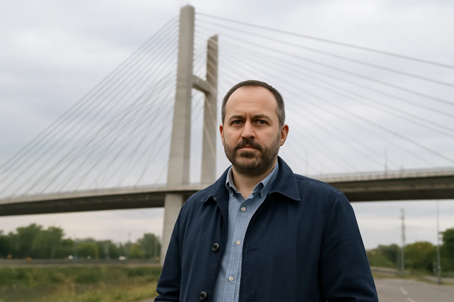 Pasajul Apărătorii Patriei: Stâlpii excentrici, în fabricație