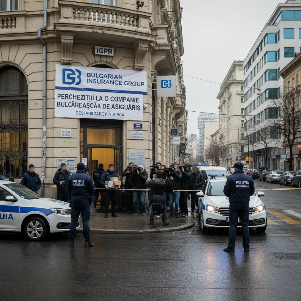 Percheziţii la o firmă de asigurări bulgărească suspectată de destabilizarea pieţei RCA din România