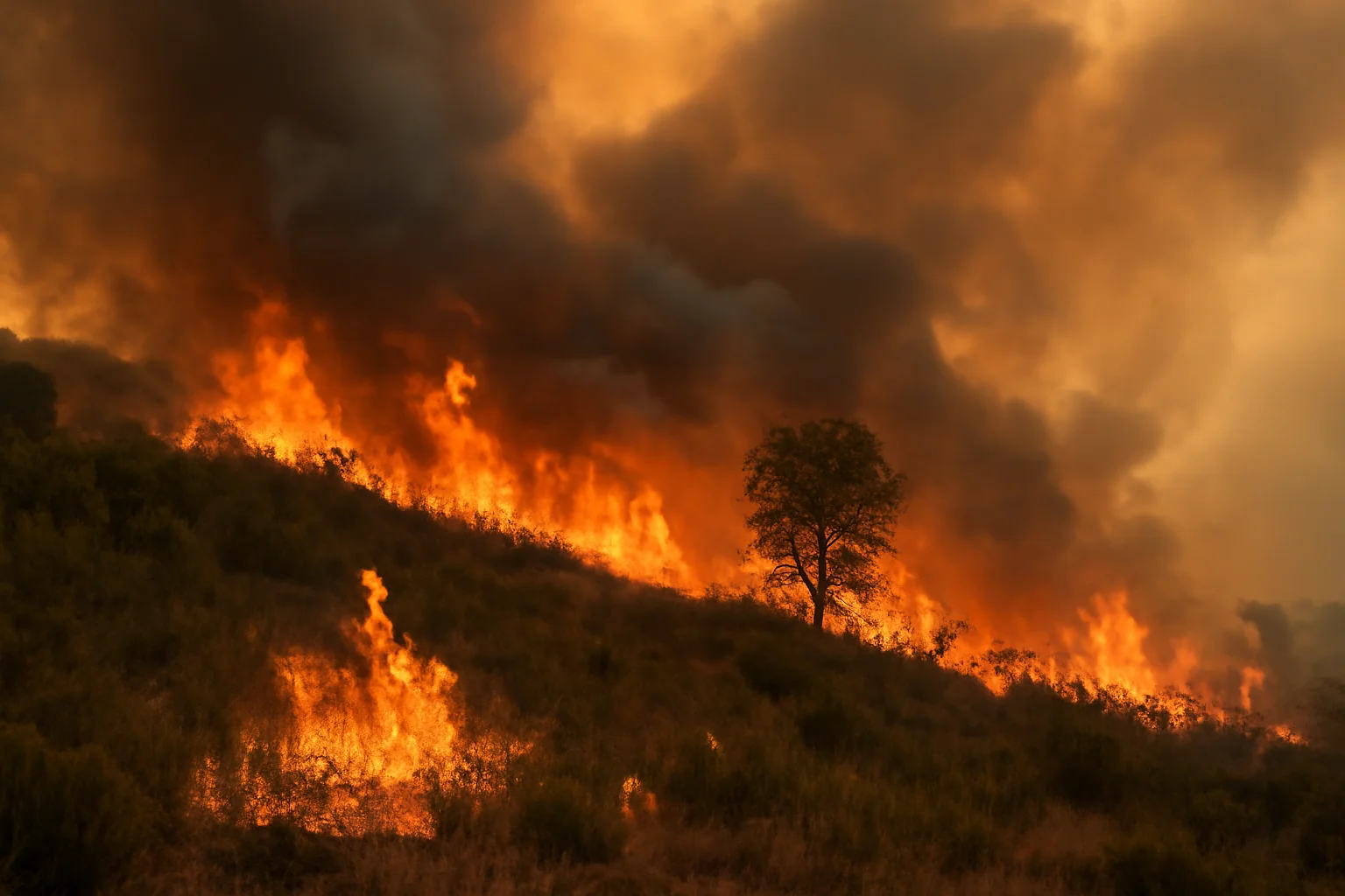 Pericol maxim de incendii de vegetație în Portugalia din cauza codului roșu!