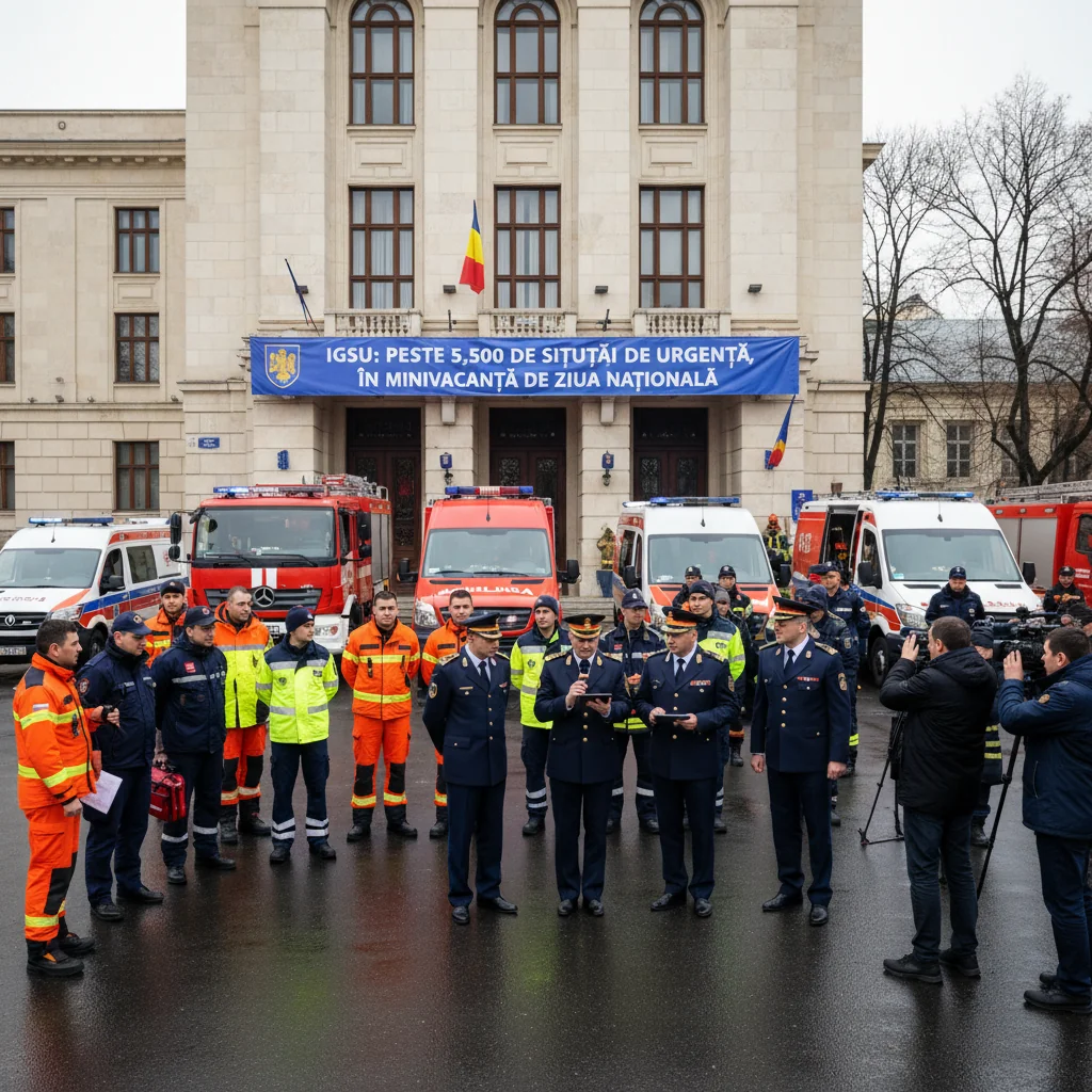 Peste 5.500 de intervenții în minivacanța de Ziua Națională