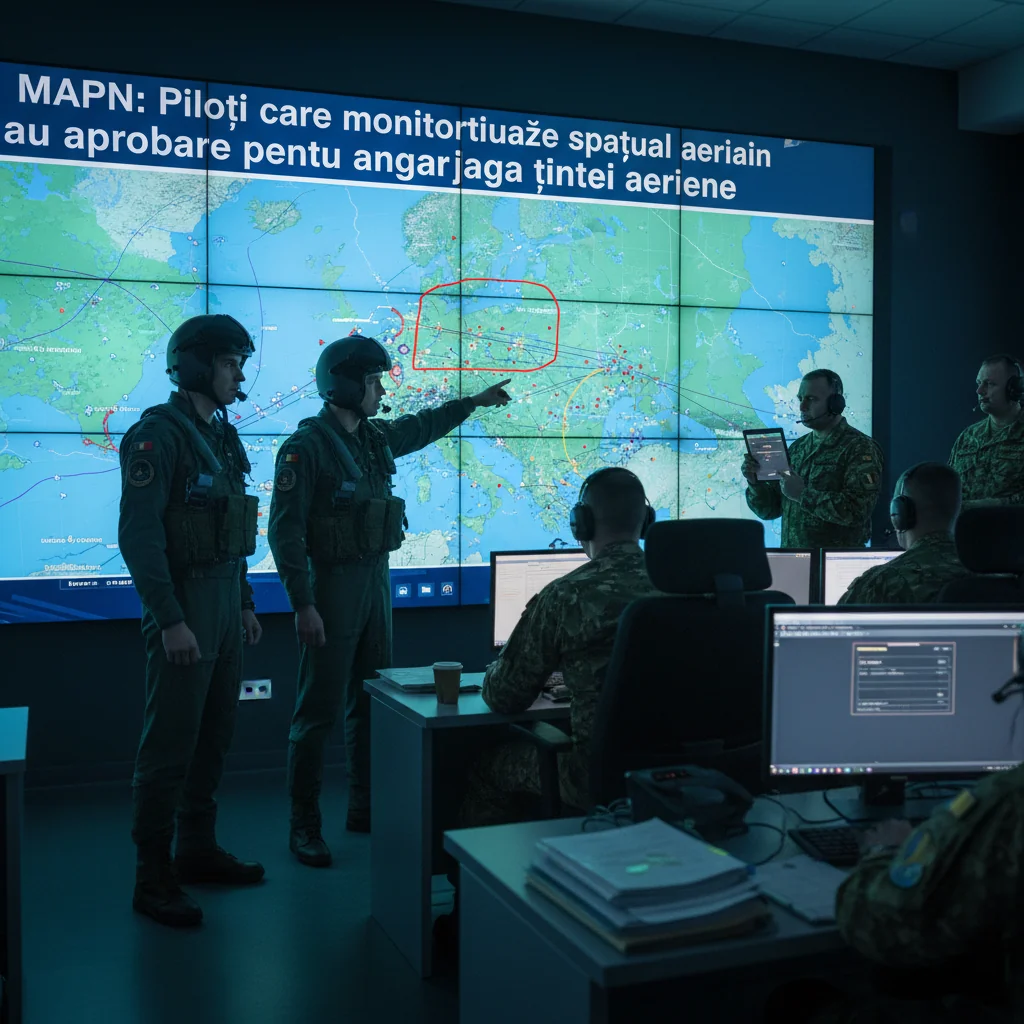 Piloții cu autorizare pentru angajarea țintei în monitorizarea spațiului aerian