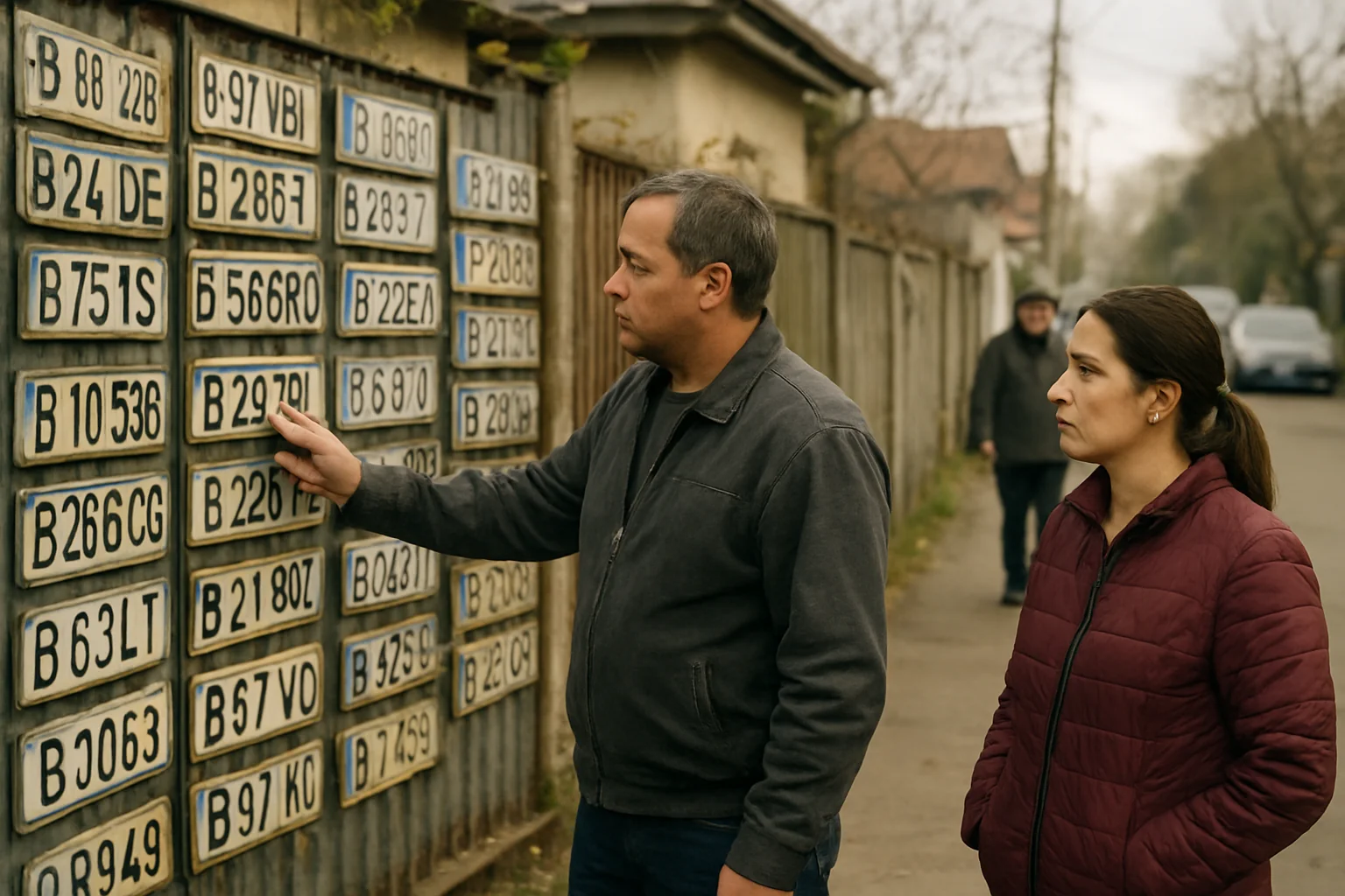 Plăcuțe de înmatriculare găsite după inundații în Colentina