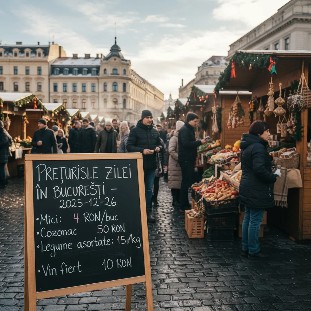 Prețurile zilei în București – 2025-12-26