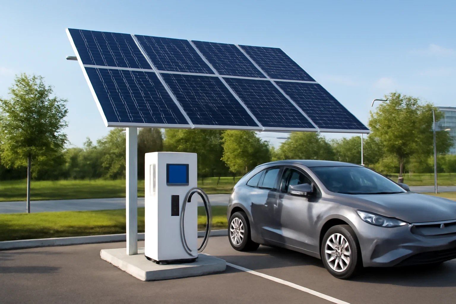 Prima stație românească de încărcare solară pentru mașini electrice, disponibilă gratuit pentru șoferi în Sectorul 2