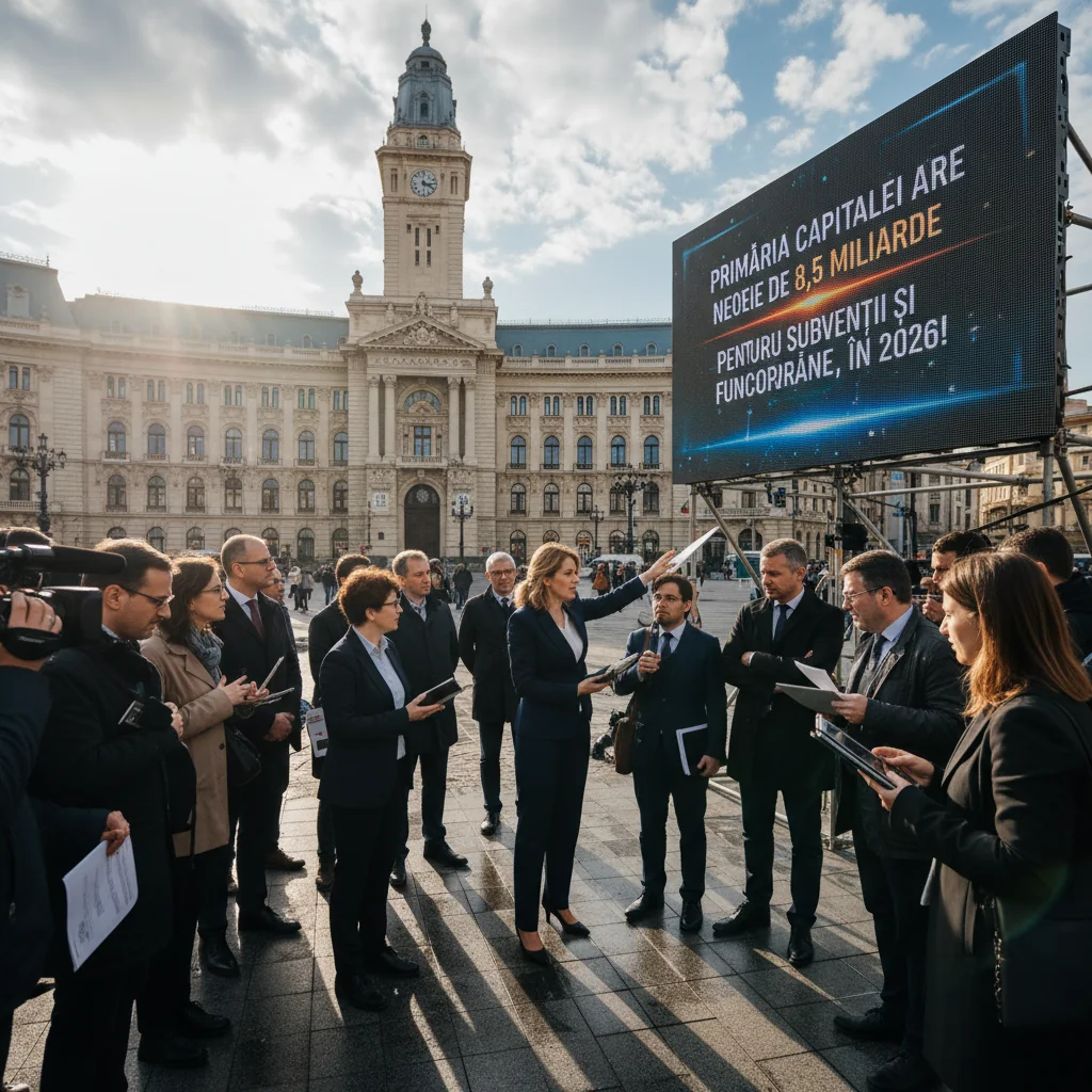Primăria București solicită 8,5 miliarde lei pentru subvenții și funcționare în 2026