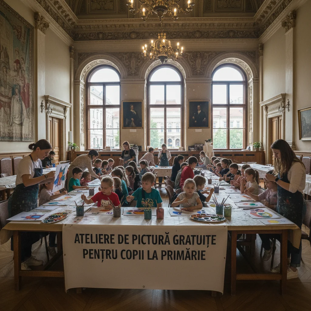Primăria organizează ateliere gratuite de pictură pentru copii