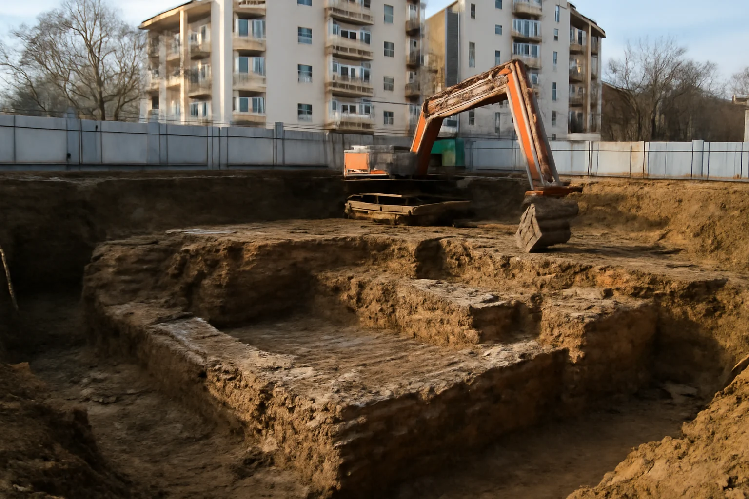 Primăria Sectorului 4 asigură că șantierul nu este oprit, în ciuda descoperirilor vechi de construcţii!