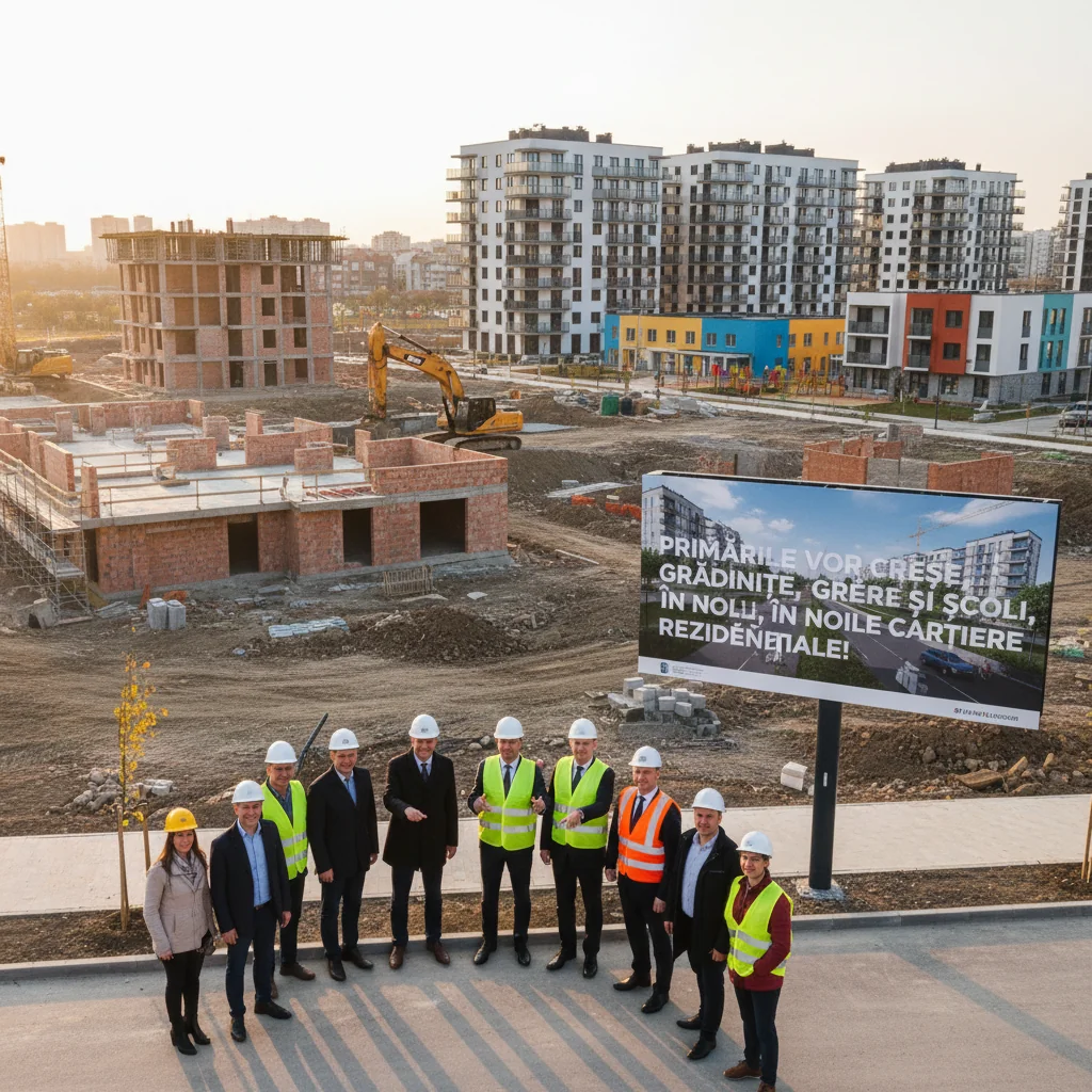 Primăriile investesc în construcția de grădinițe și școli în noile cartiere rezidențiale