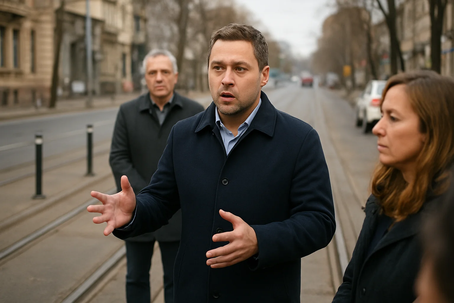 Primarul Ciucu anunță montarea stâlpișorilor pe Linia 5