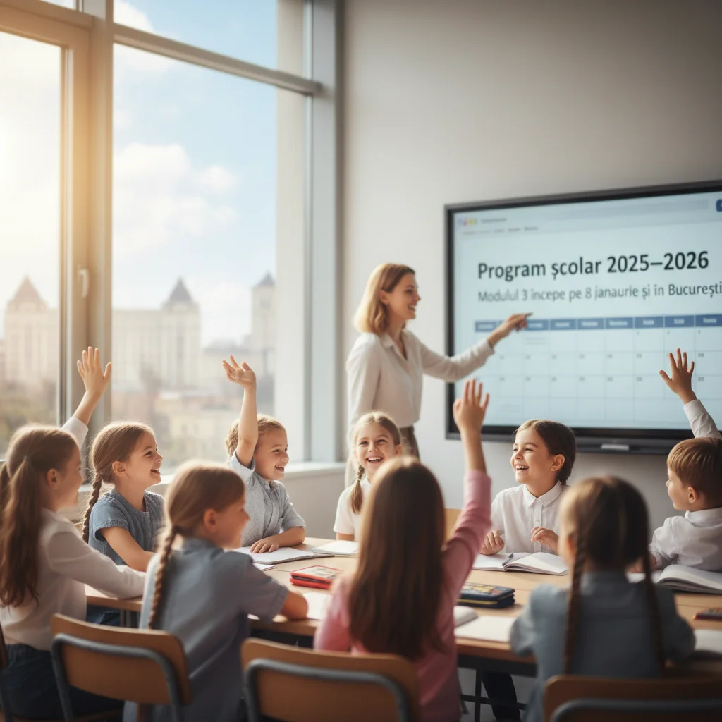 Program școlar 2025–2026: modulul 3 începe pe 8 ianuarie și în București
