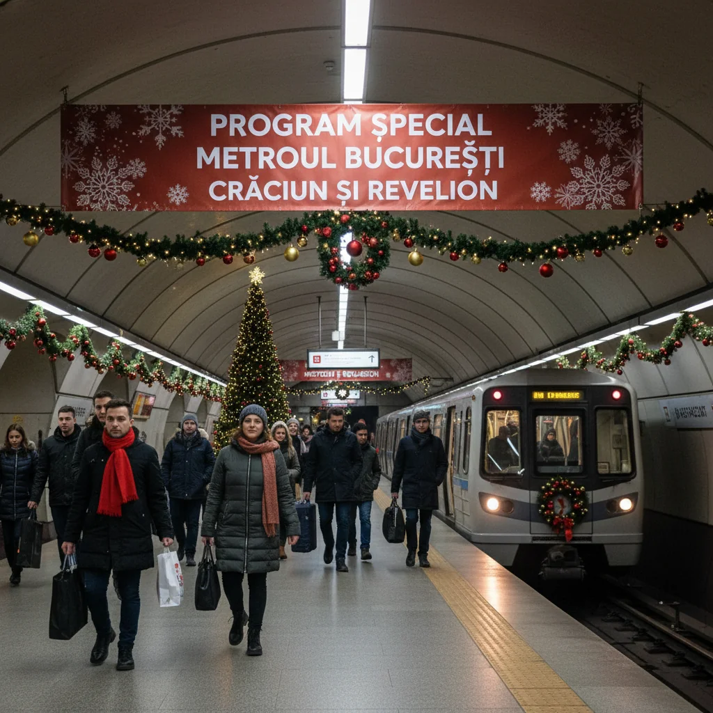 Program special al metroului din București de Crăciun și Revelion 2025–2026