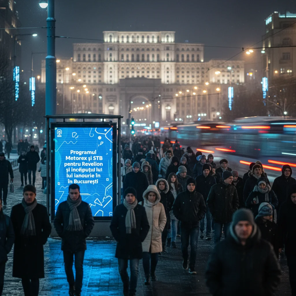 Program special Metrorex și STB de Revelion 2025–2026 în București
