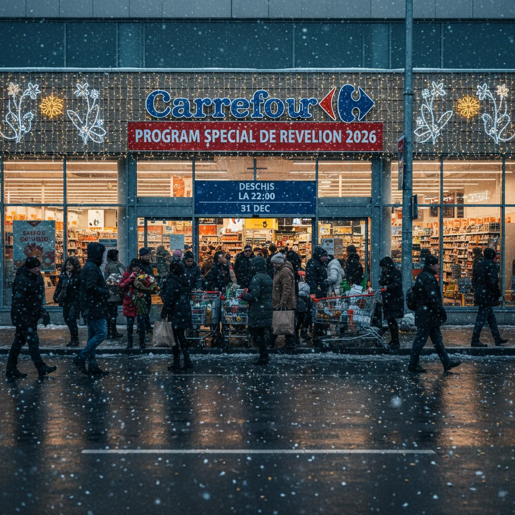 Programul magazinelor Carrefour de Revelion 2026 în București: toate locațiile închise pe 1 ianuarie
