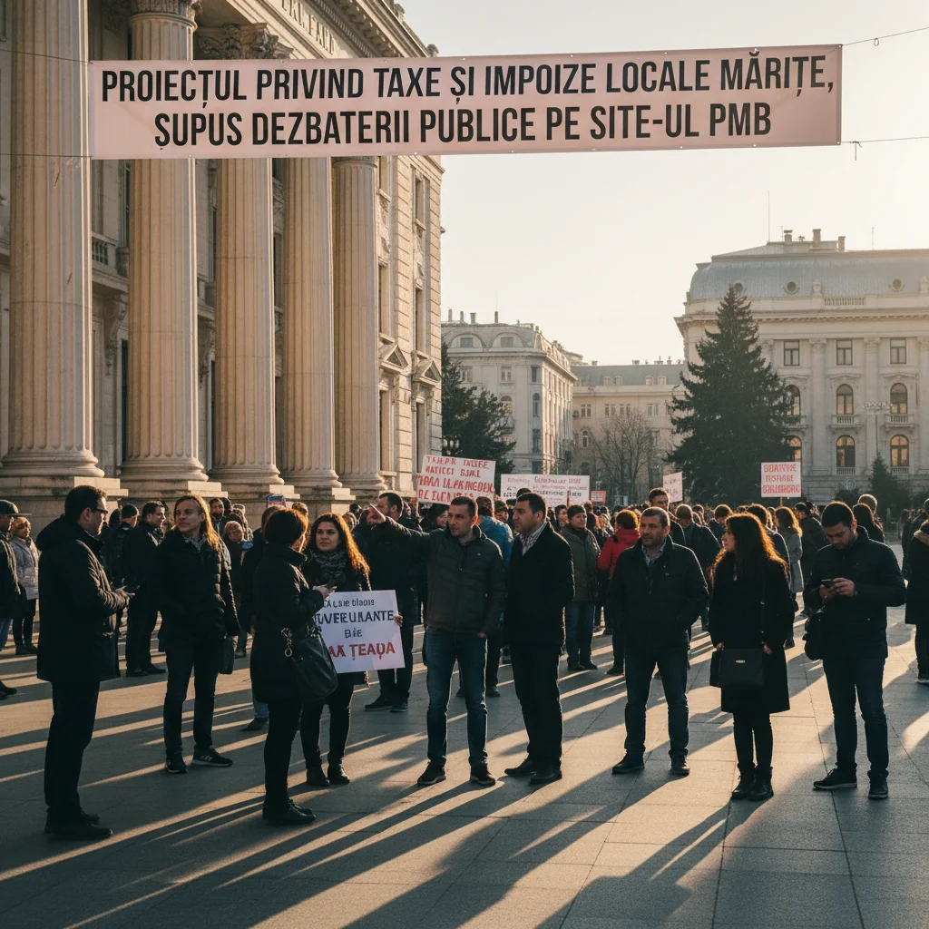 Proiectul de majorare a taxelor şi impozitelor locale, în dezbatere publică pe site-ul PMB