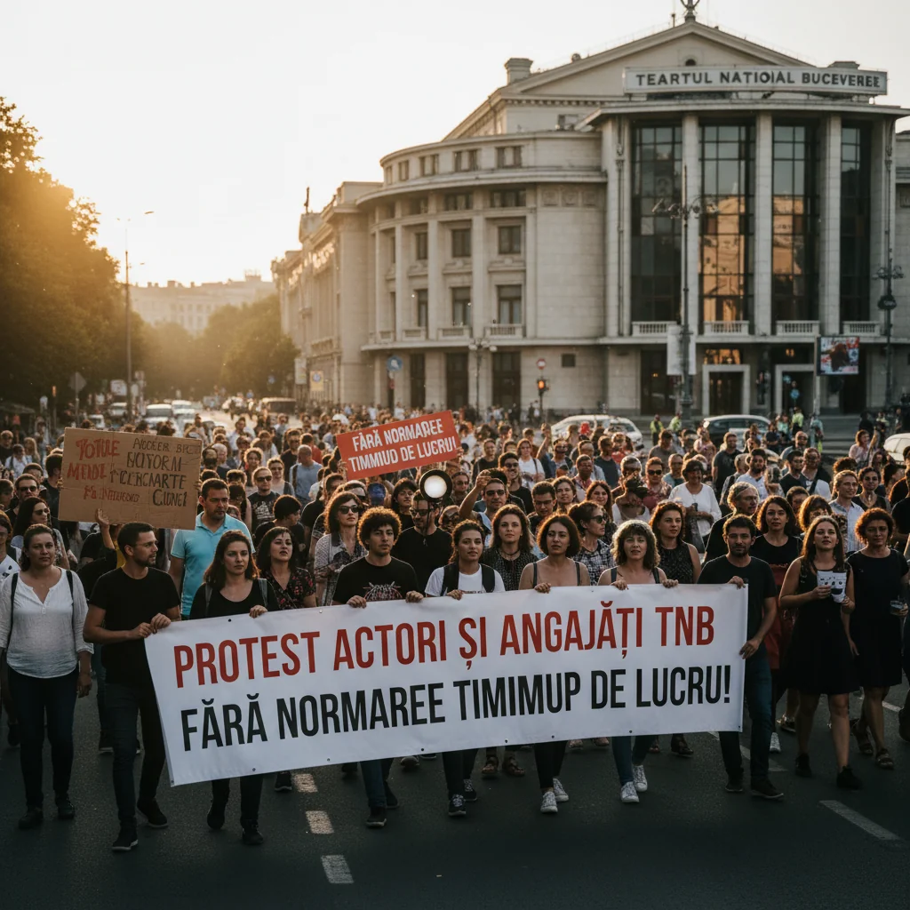 Protest al actorilor la Teatrul Național București față de normarea timpului de lucru