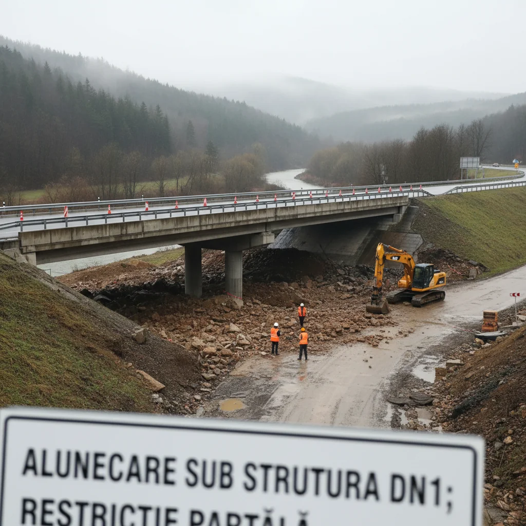 Restricţie parţială de trafic instituită pe drumul naţional