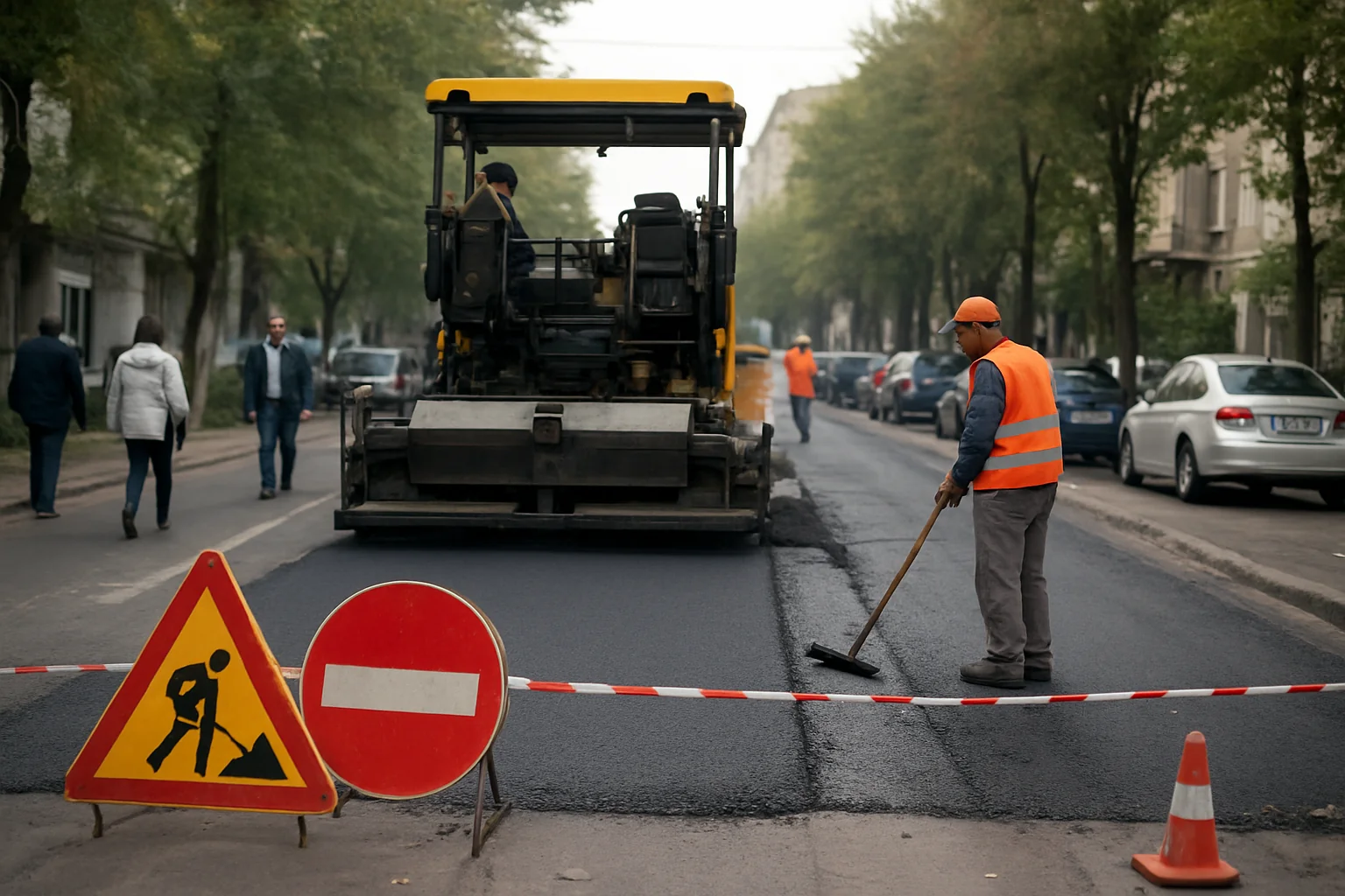 Restricții de trafic pe Sfântul Ștefan, Sector 2: Se reface asfaltul