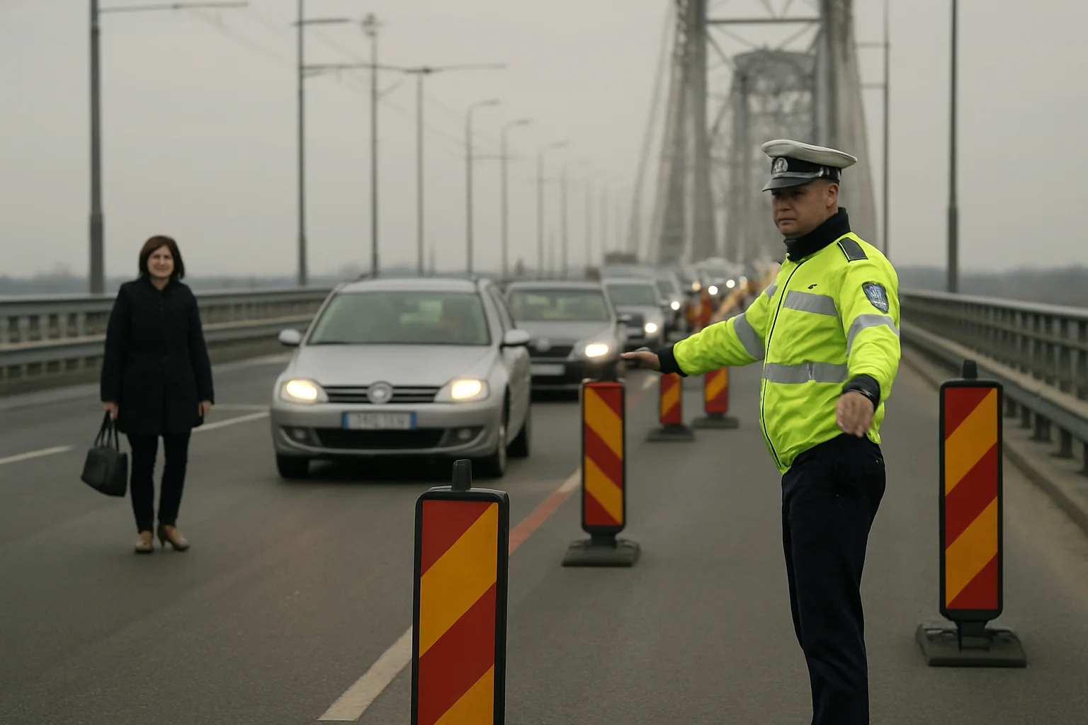 Restricții trafic pe Podul Giurgiu-Ruse sâmbătă, 27 iunie
