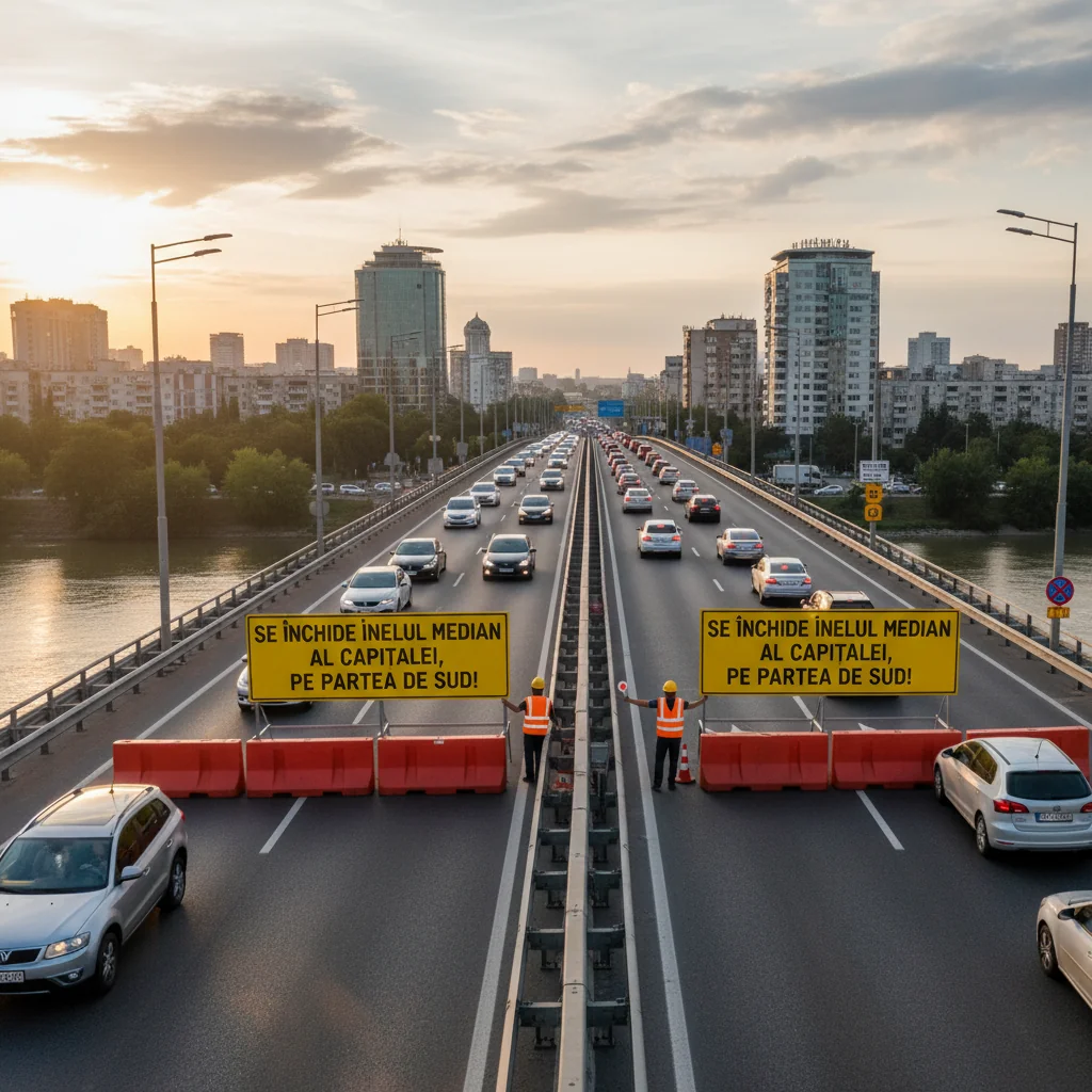 Se închide tronsonul sudic al inelului median din Capitală
