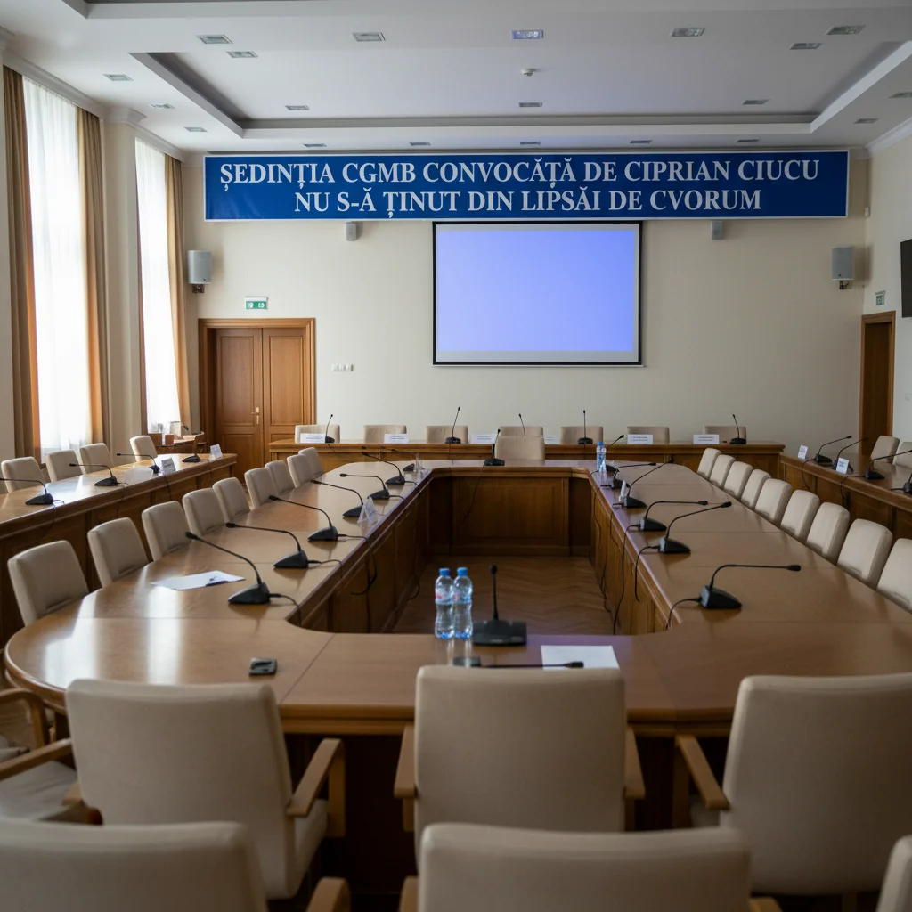 Ședința Consiliului General al Municipiului București amânată din lipsă de cvorum