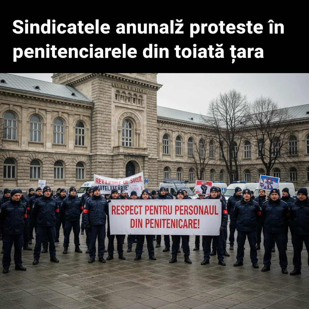Sindicatele declanșează proteste în penitenciarele din întreaga țară