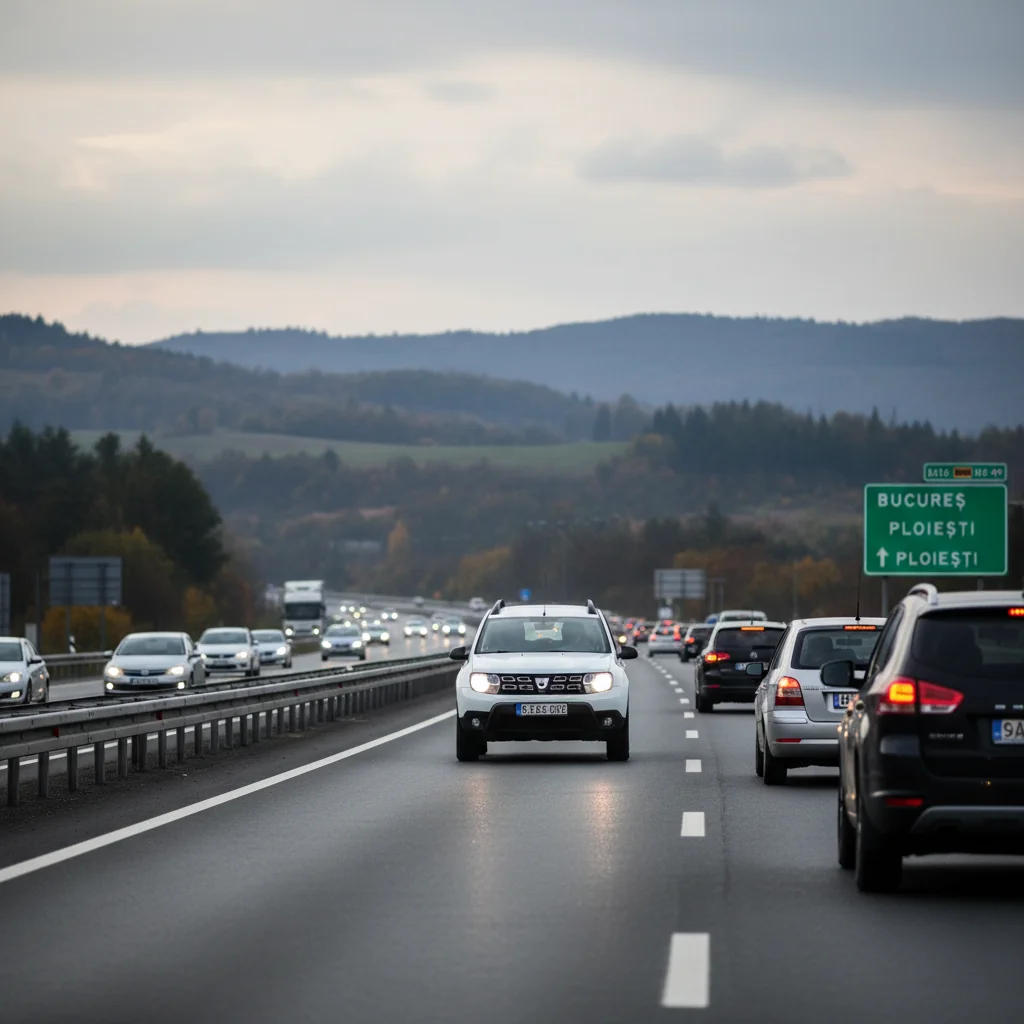 Şofer circulă pe contrasens pe autostrada A3