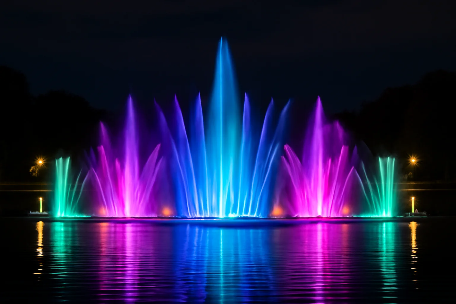 Spectacole de lumini și muzică revin în Parcul Alexandru Ioan Cuza! Descoperă magia nocturnă de la fântânile de pe lac din București!