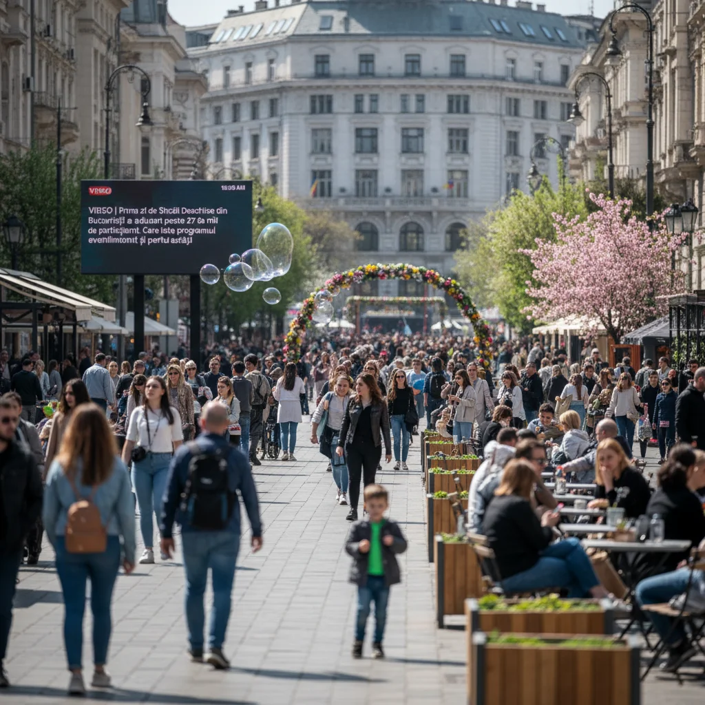 Străzi Deschise în București: Peste 27.000 de participanți astăzi