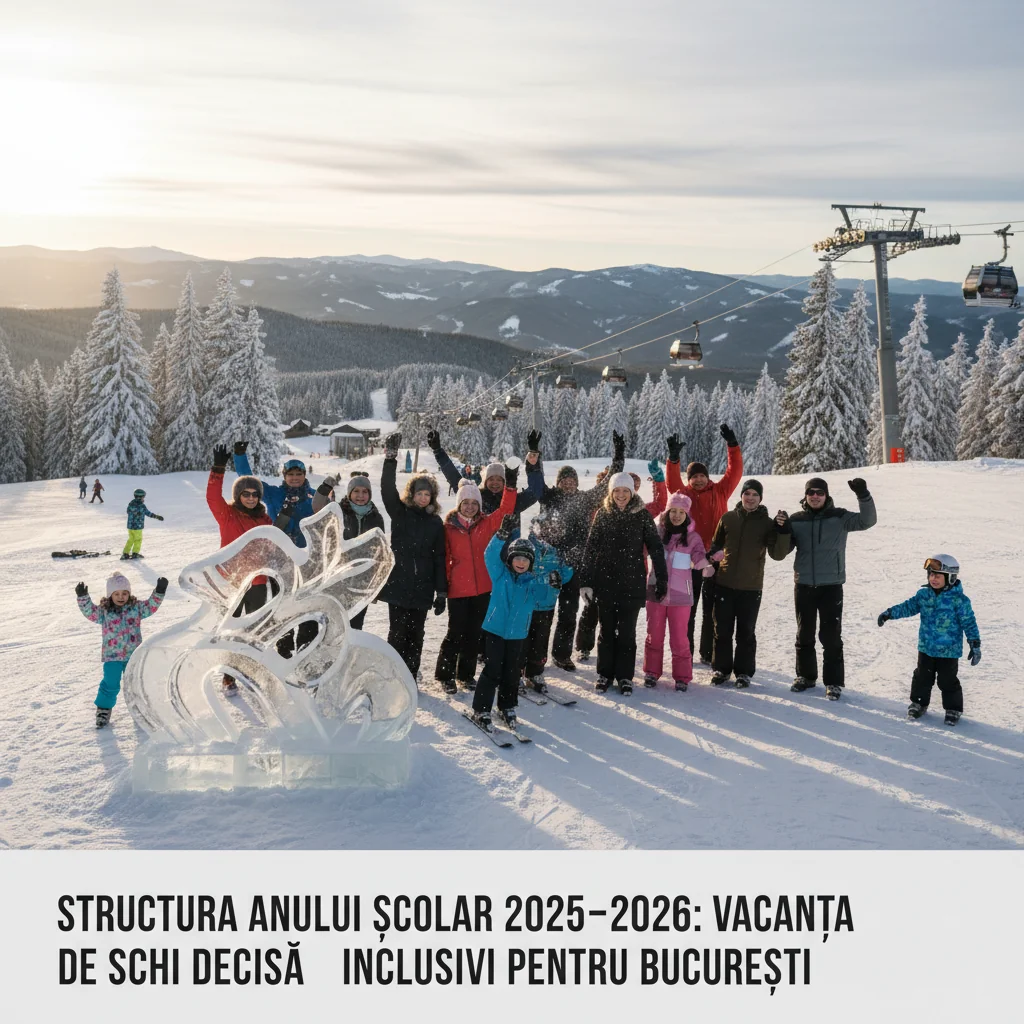 Structura anului școlar 2025–2026: vacanță de schi flexibilă, valabilă și pentru București