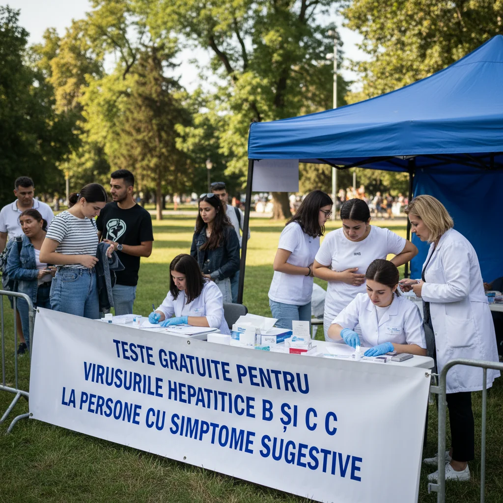Teste gratuite pentru hepatita B și C disponibile persoanelor cu simptome sugestive în localitate