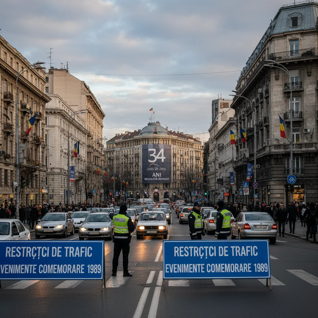 Trafic îngreunat pentru evenimente comemorative